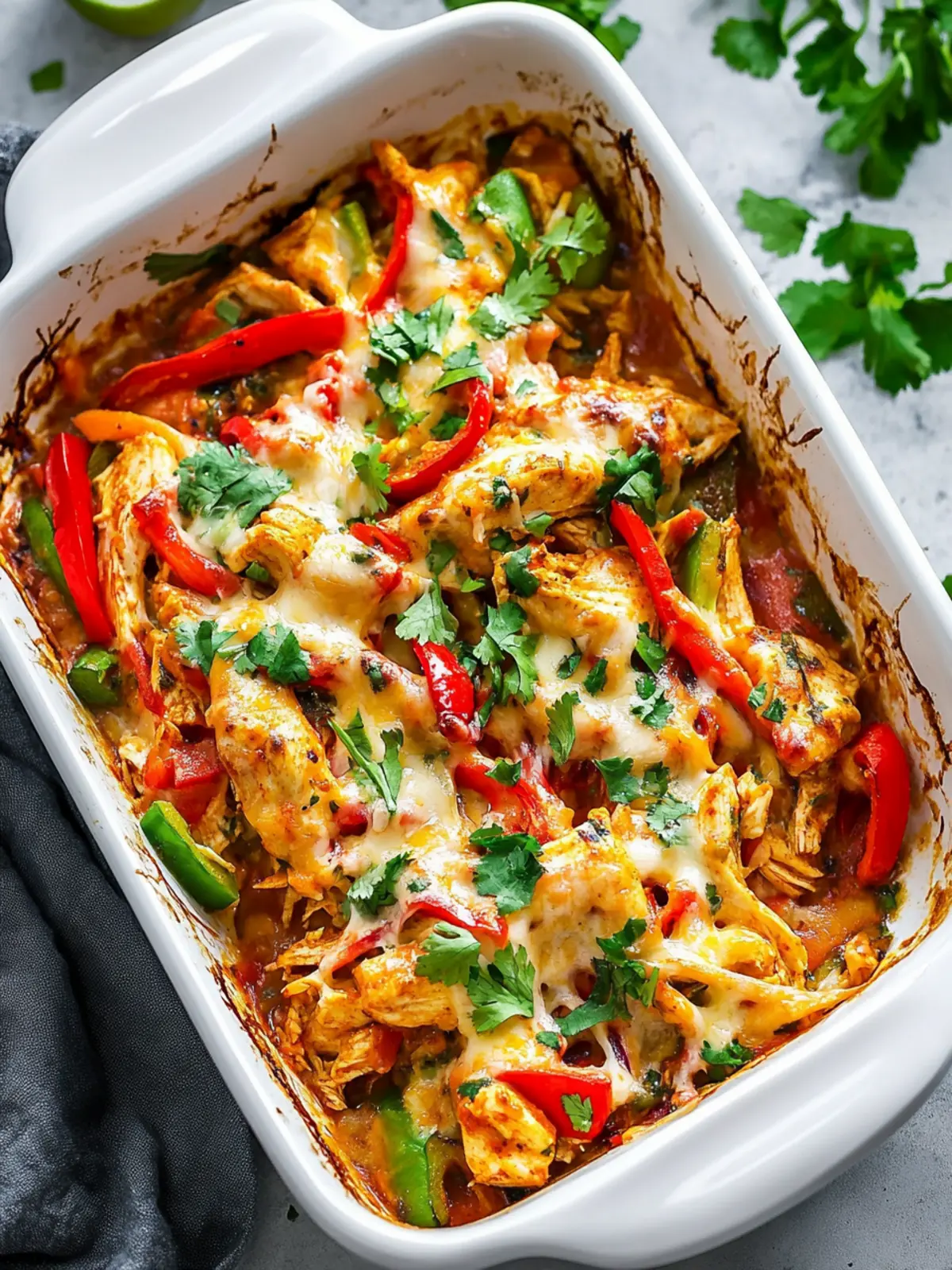 High Protein Power Meals Fajita Chicken Casserole