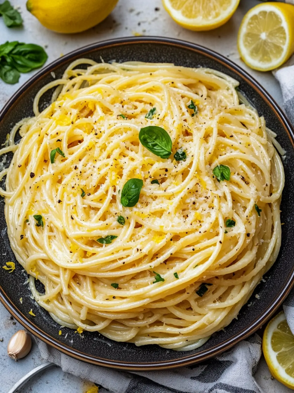 Lemon Butter Garlic Pasta Sauce (Pasta al Limone)