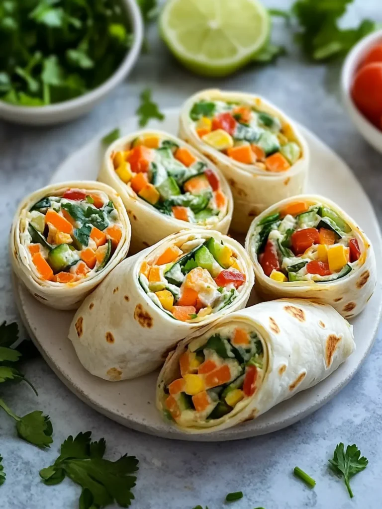 Vegetable Tortilla Roll Ups