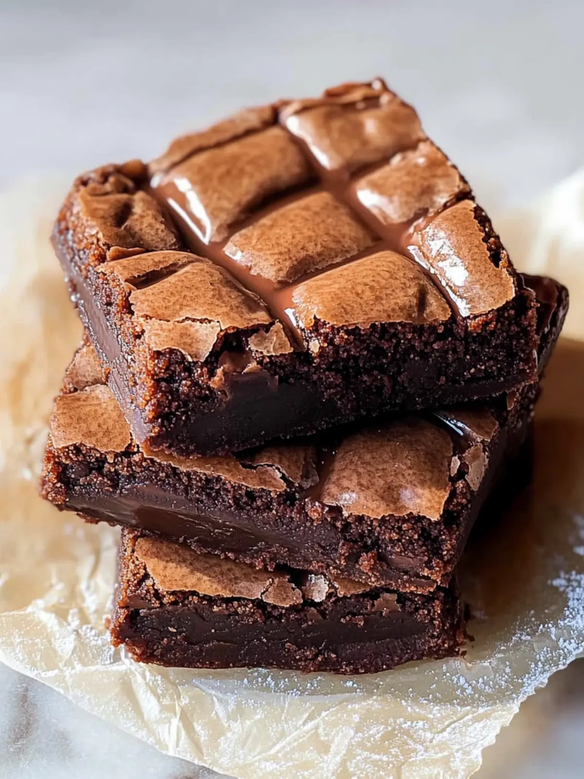 Mochi Brownies (Molten Chocolate Rice Cake)