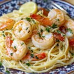 Summer Dinner Garlic Shrimp Pasta (Shrimp Scampi Recipe)