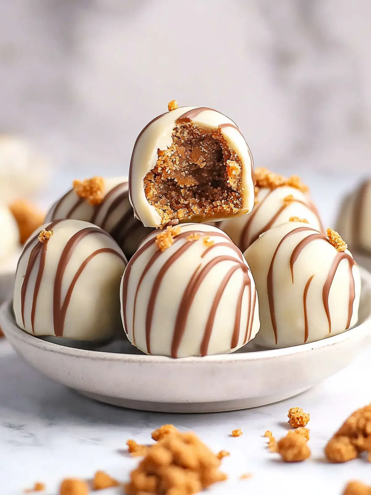 No-Bake Biscoff Cookie Truffles