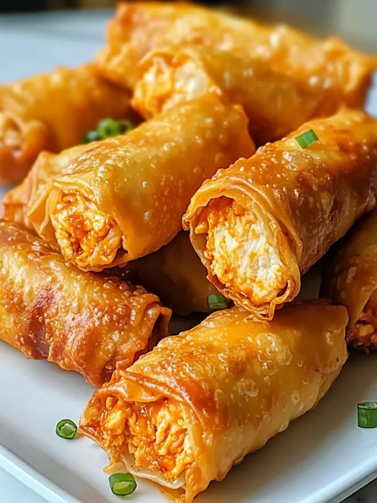 Air Fryer Buffalo Chicken Egg Rolls