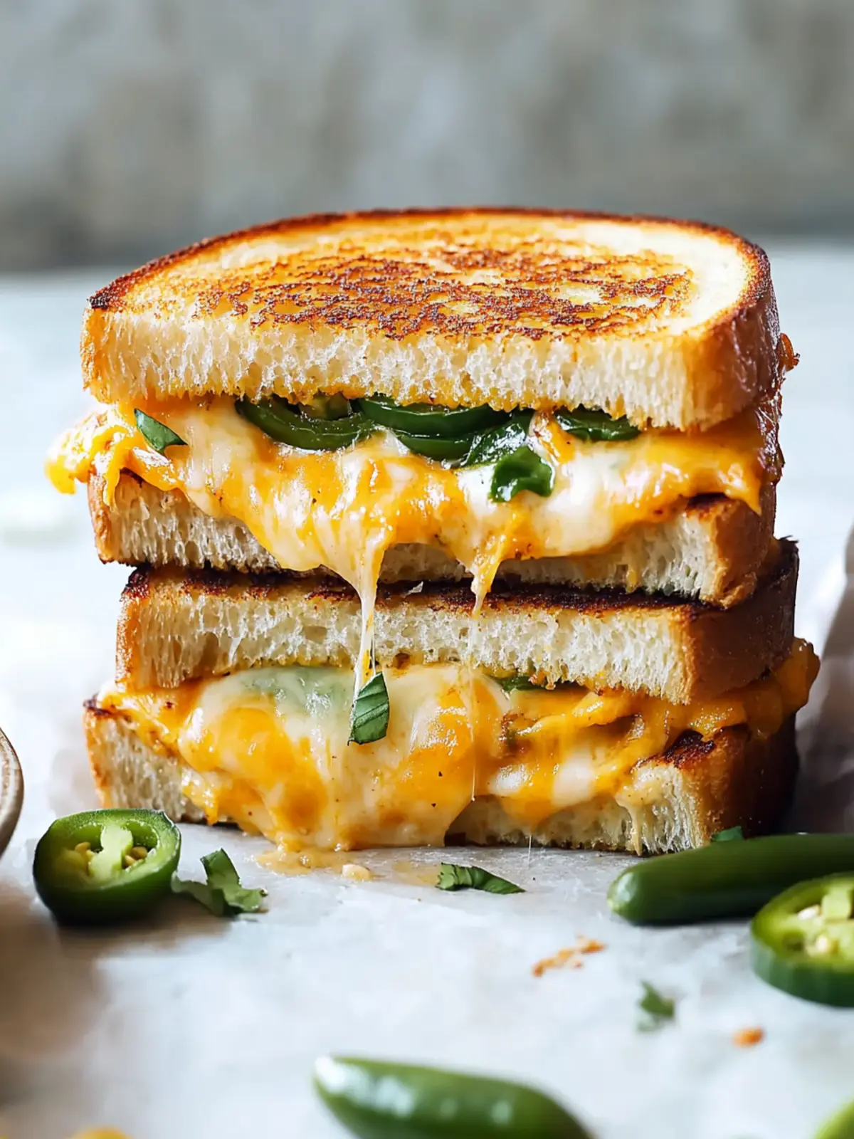 Easy Jalapeño Popper Grilled Cheese Sandwich