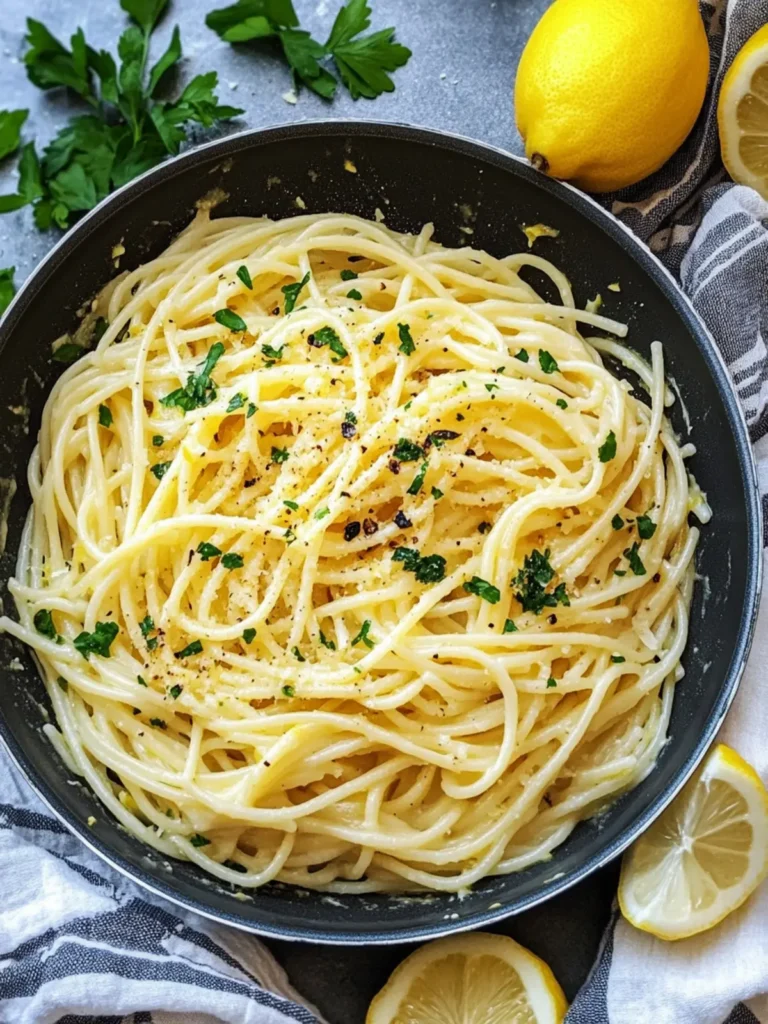 Lemon Butter Garlic Pasta Sauce (Pasta al Limone)