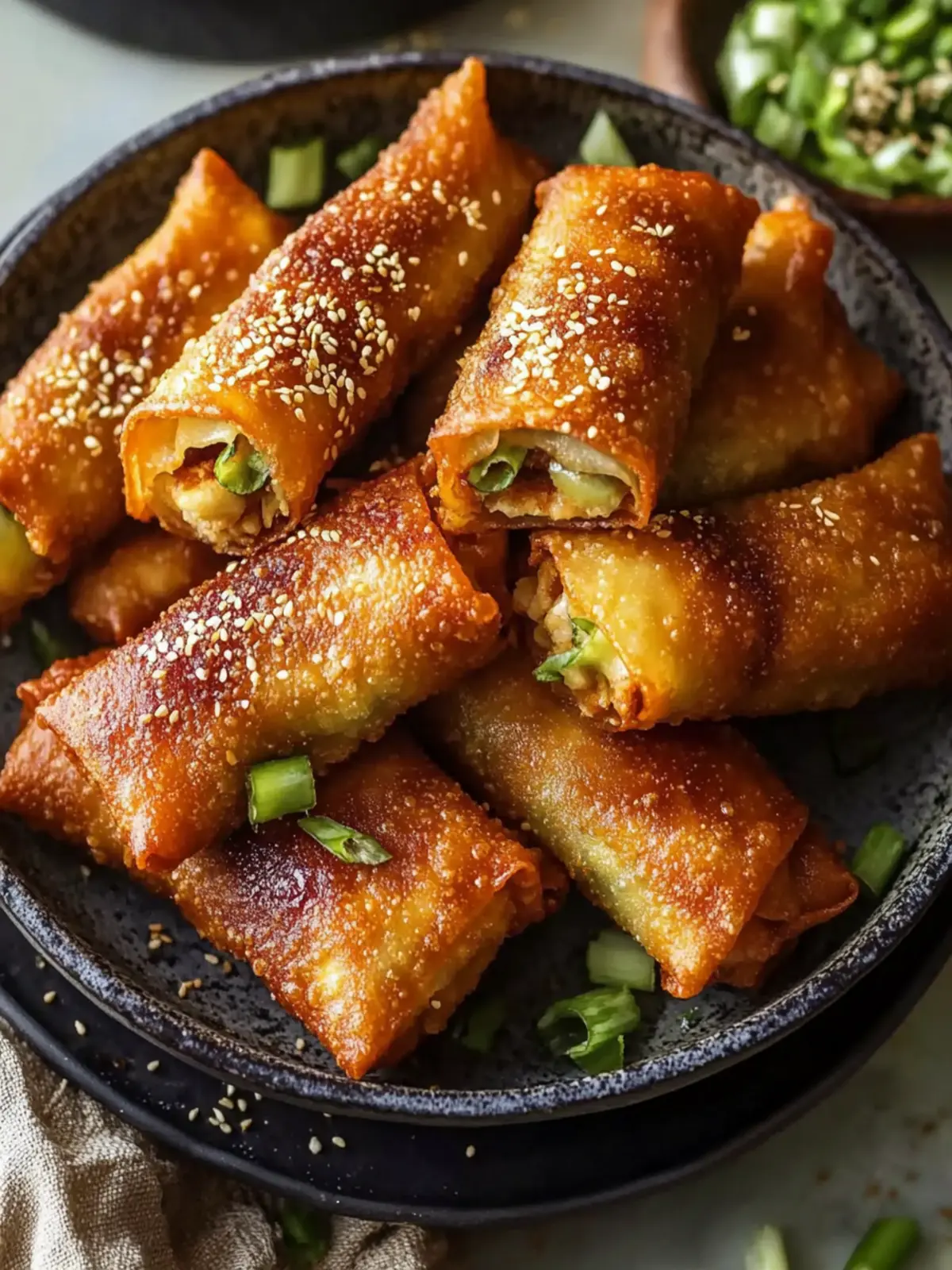 Tasty Teriyaki Chicken Egg Rolls