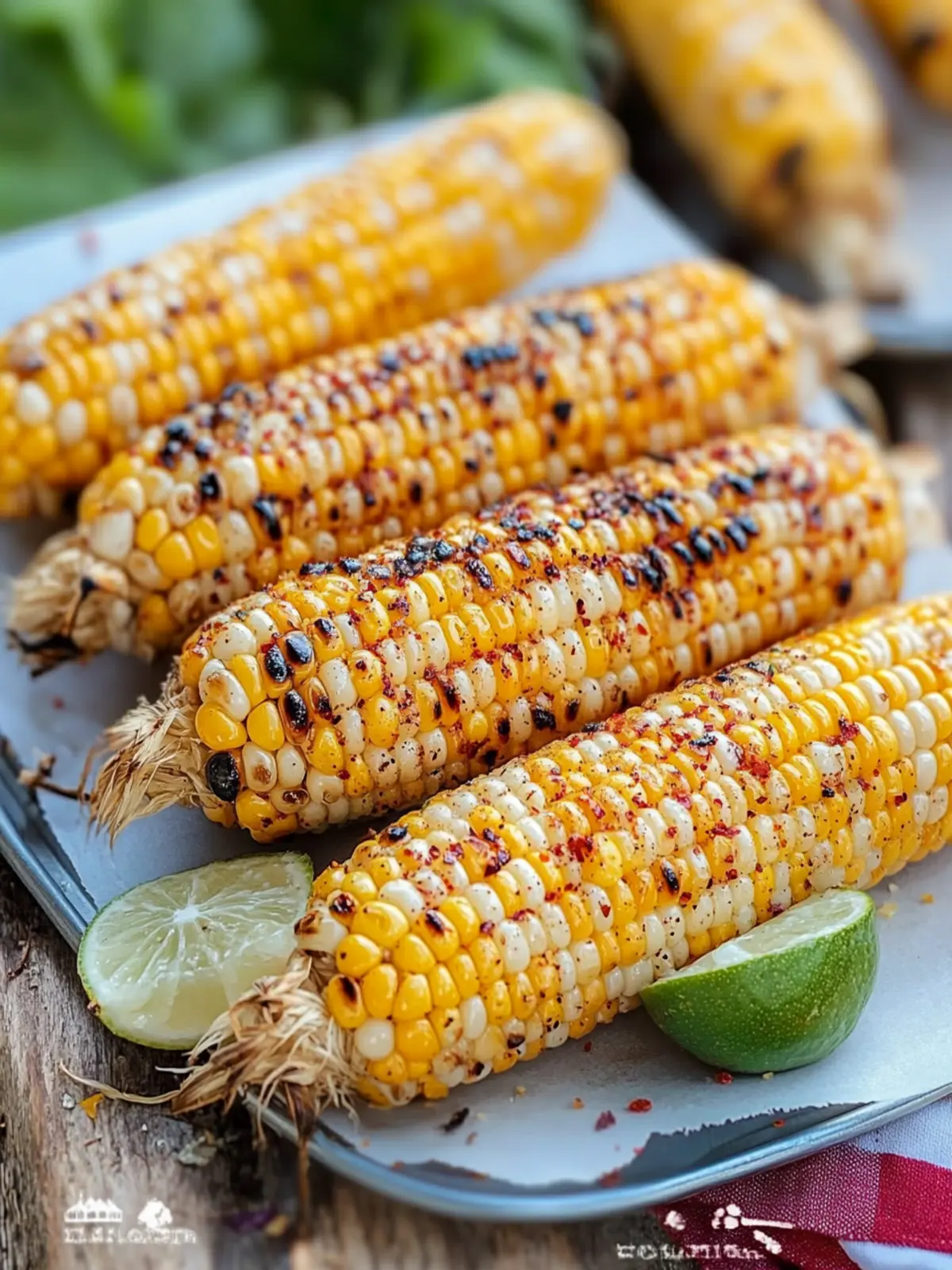 4th of July Grilled Corn with Chili-Lime Butter