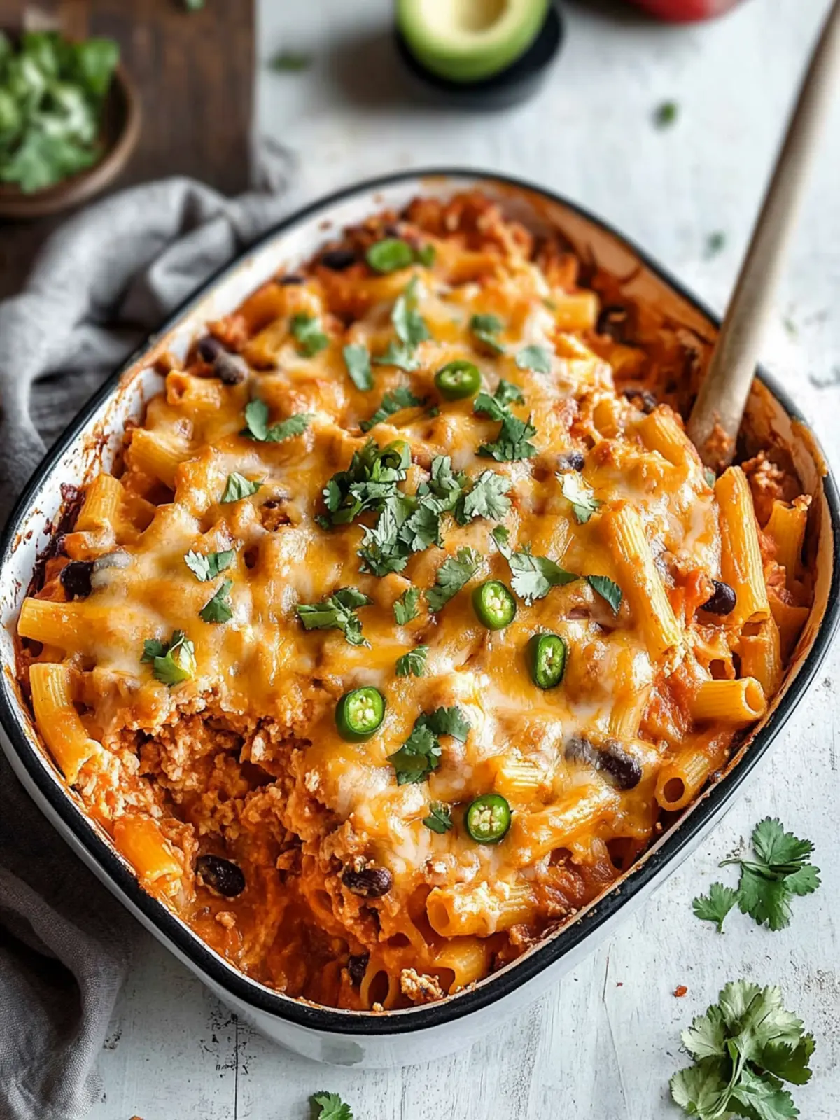 High Protein Mexican Pasta Bake