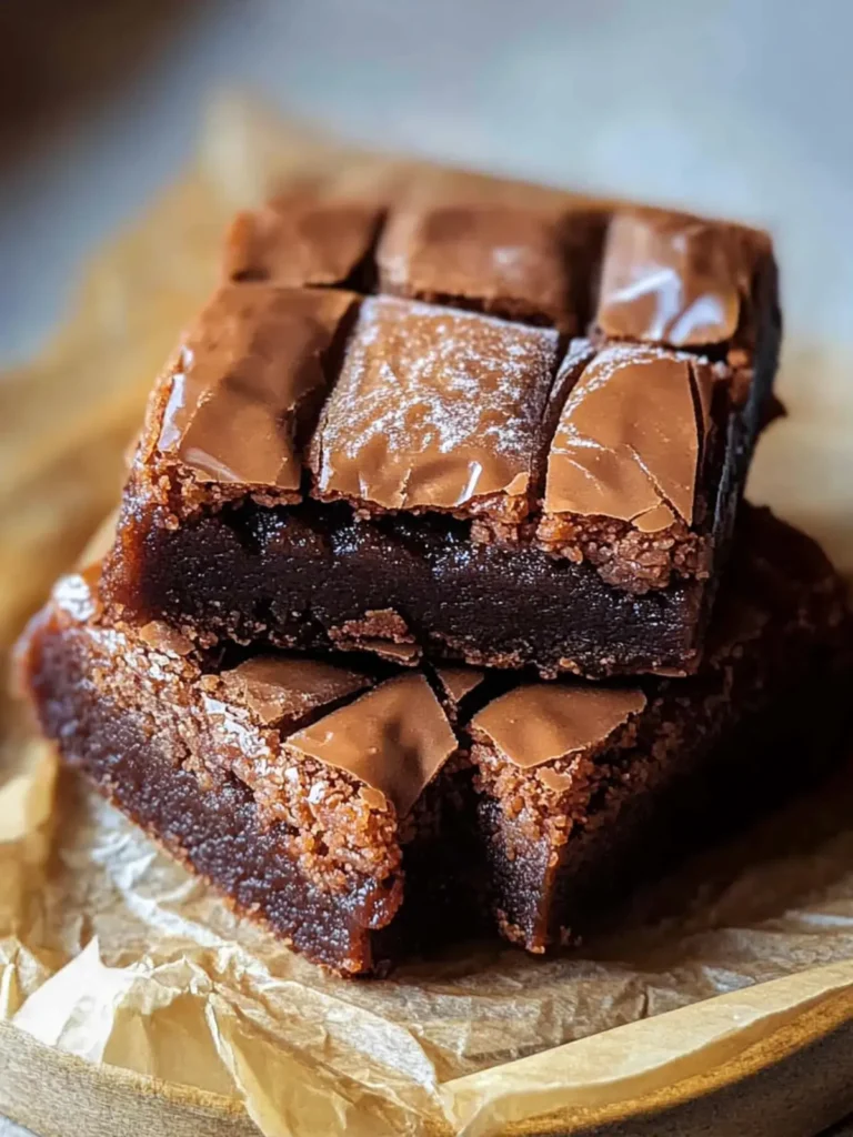 Mochi Brownies (Molten Chocolate Rice Cake)