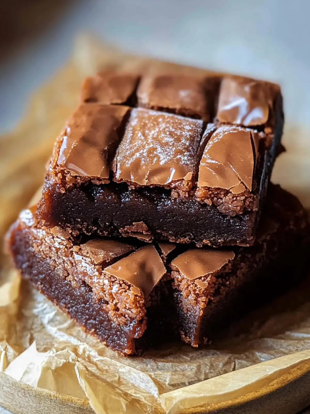 Mochi Brownies (Molten Chocolate Rice Cake)