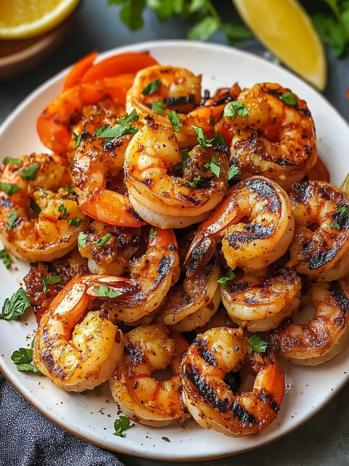 Simple Grilled Jerk Shrimp