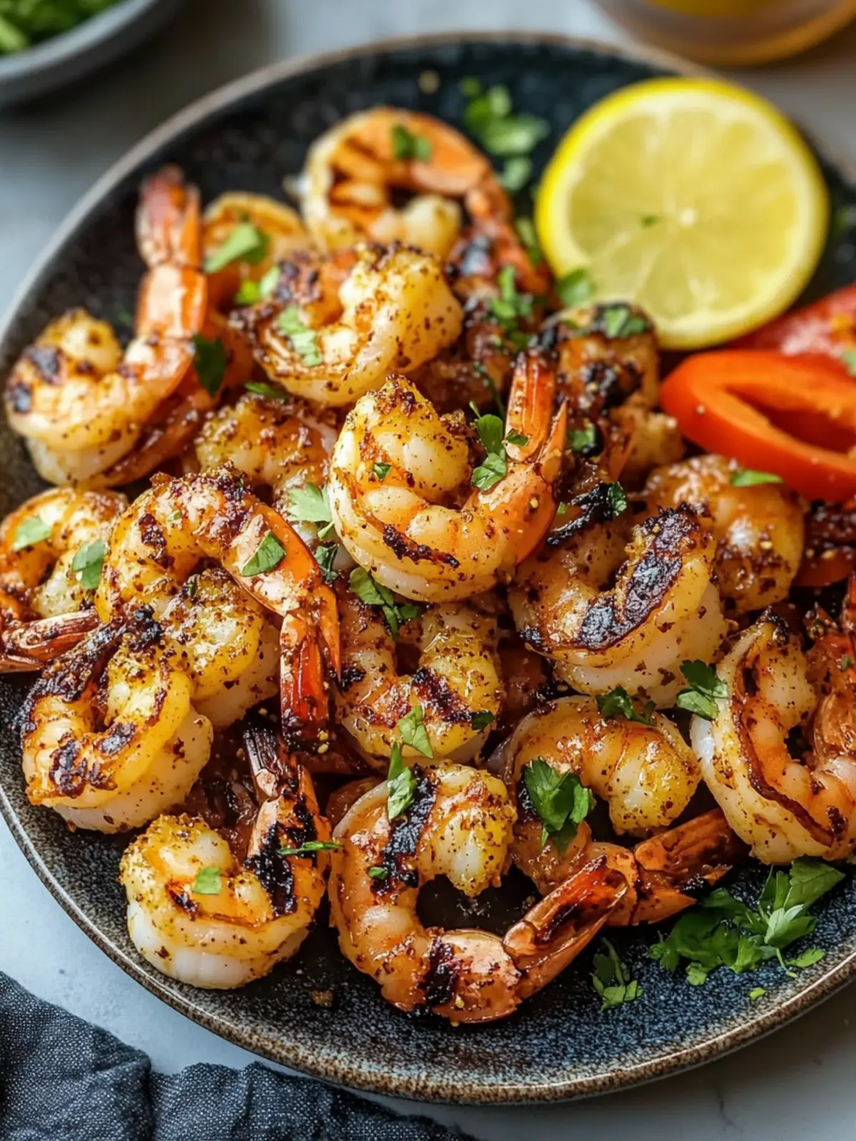 Simple Grilled Jerk Shrimp