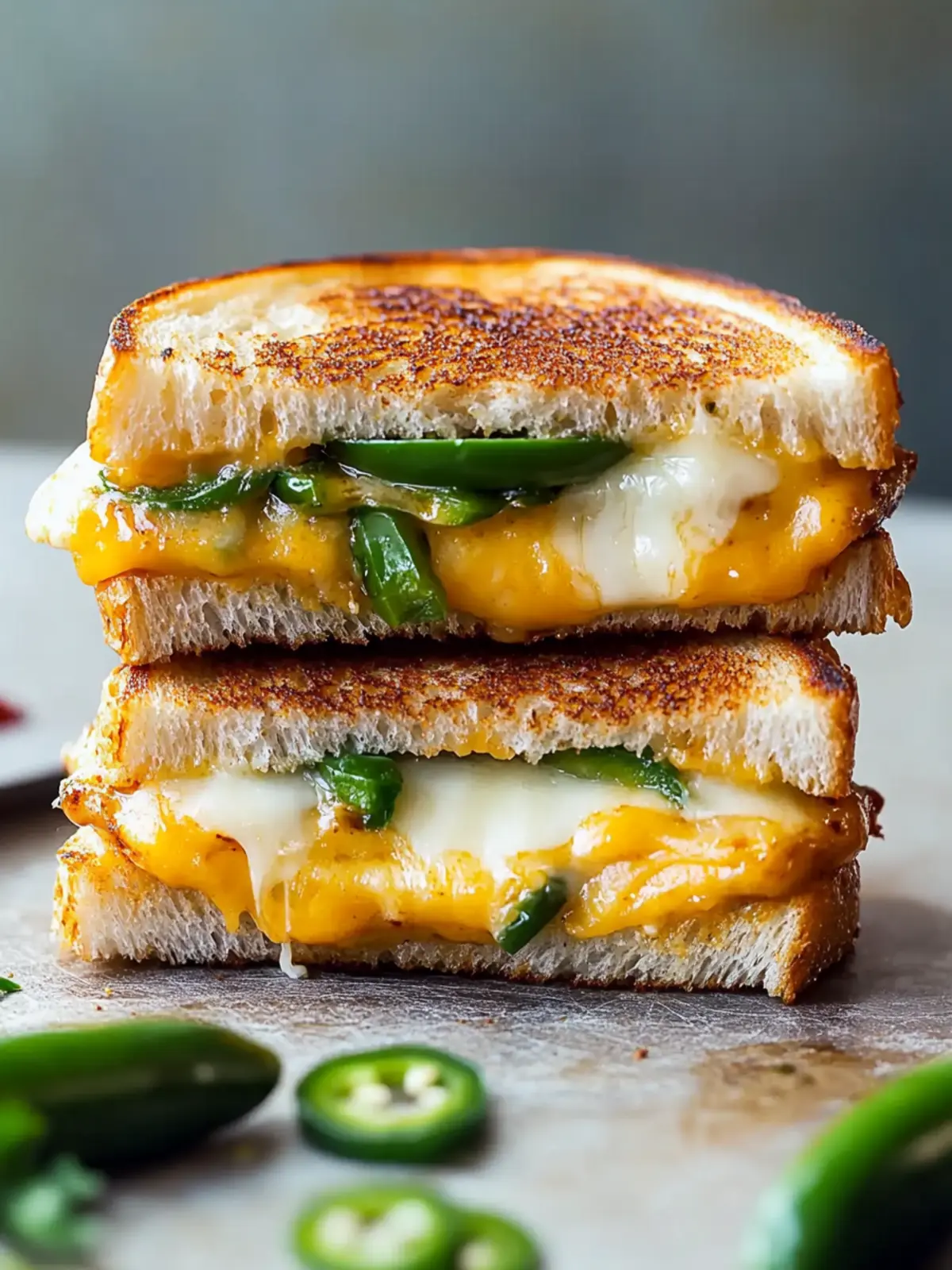 Easy Jalapeño Popper Grilled Cheese Sandwich