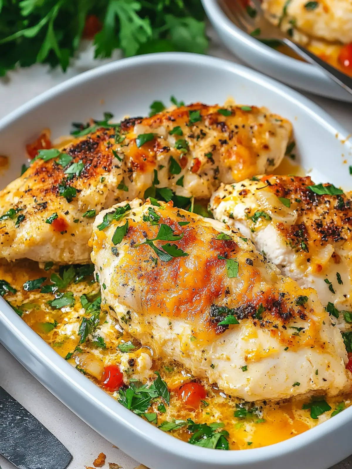 Baked Caesar Chicken