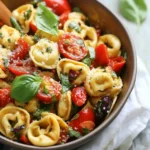 Roasted Red Pepper and Parmesan Tortellini Salad