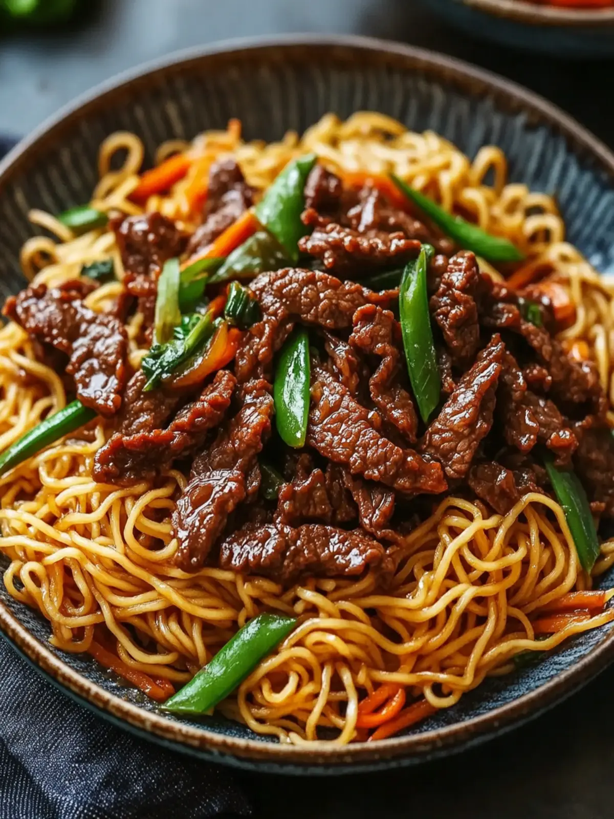 Crispy Beef Pan-Fried Noodles