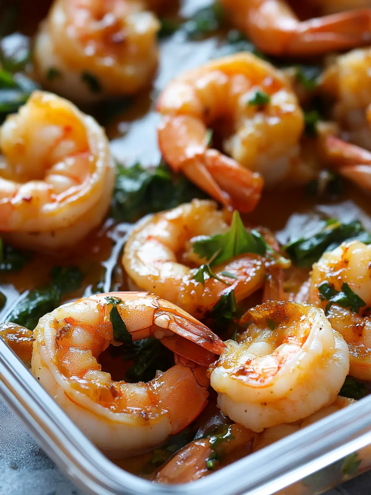 High Protien Honey Garlic Shrimp