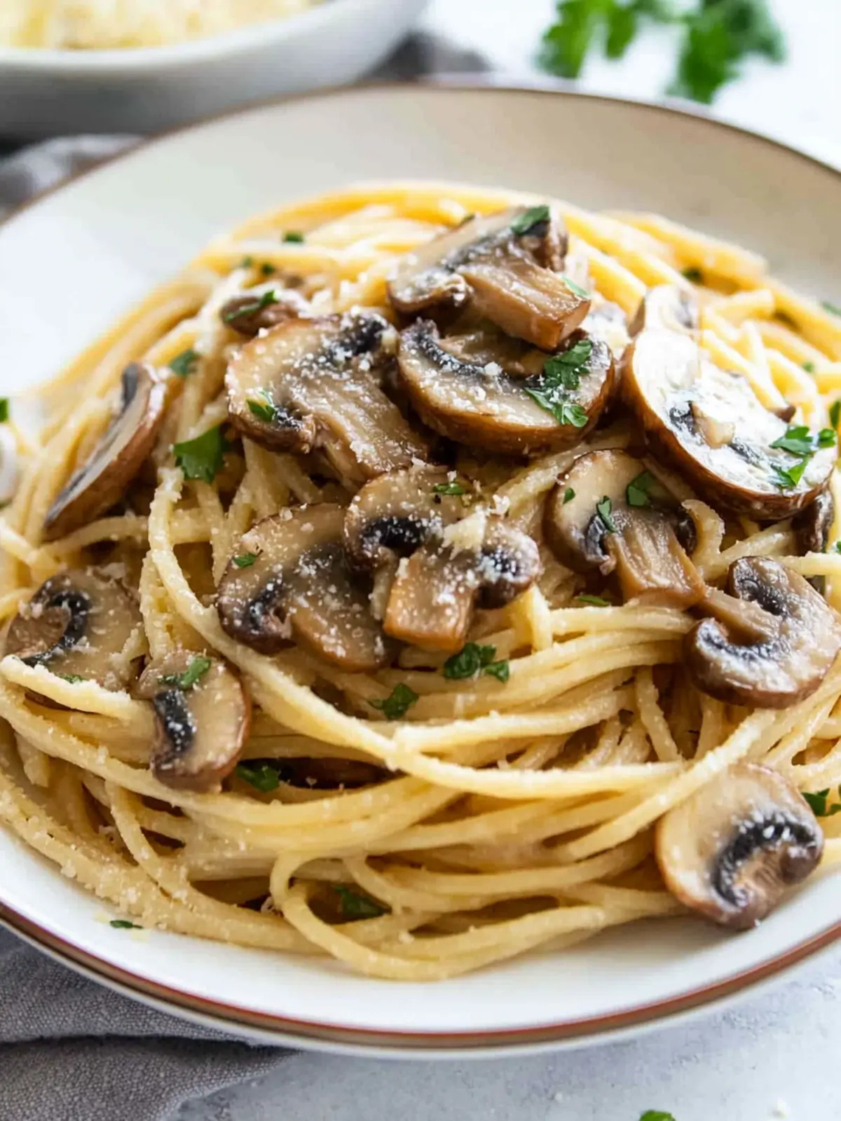 Quick Mushroom Spaghetti