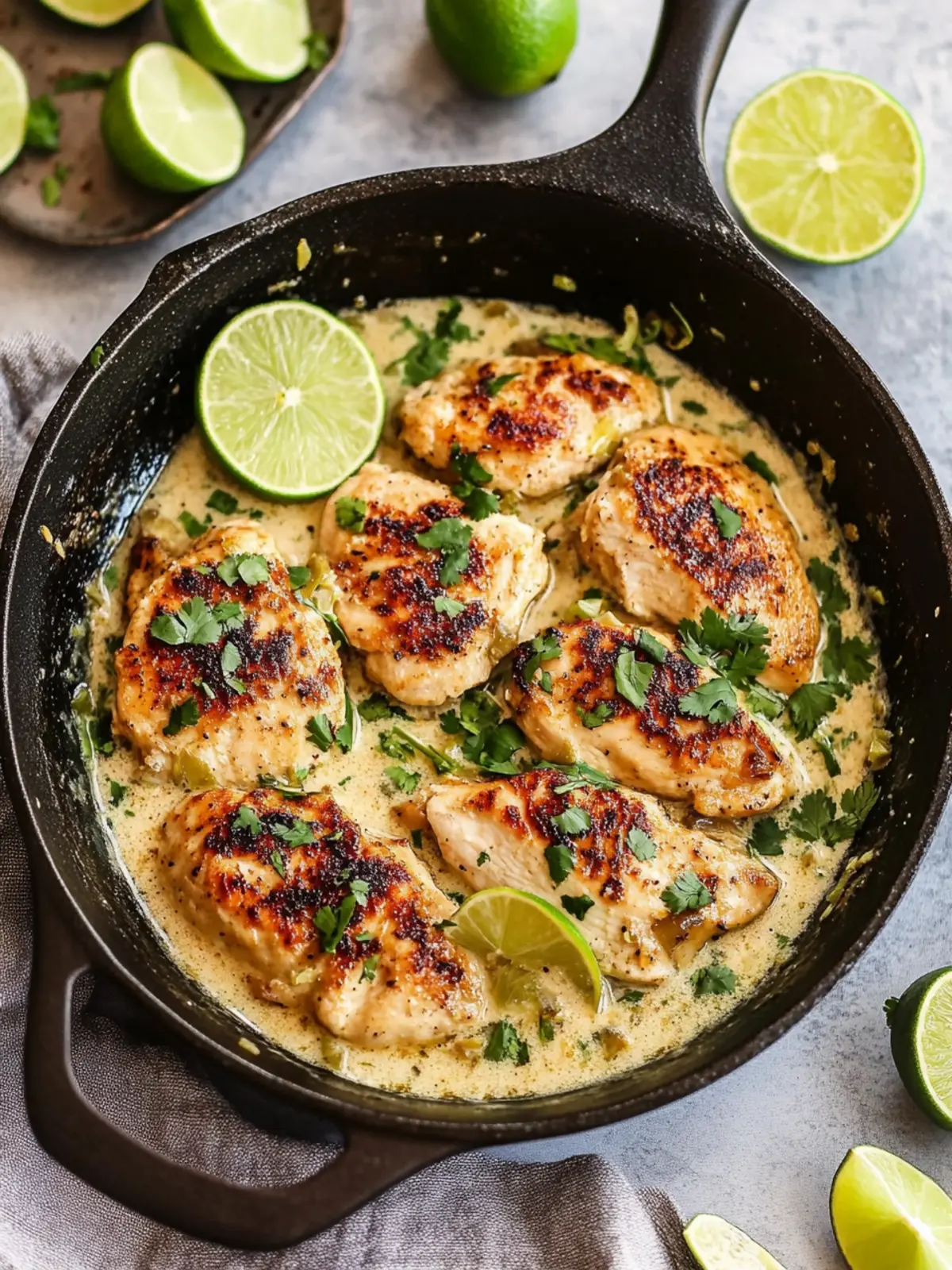 Coconut Lime Chicken Skillet: Whole30, Gluten Free, Dairy Free, Low Carb