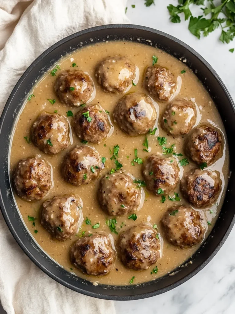 Whole30 Swedish Meatballs with Gravy (Paleo, Gluten Free)