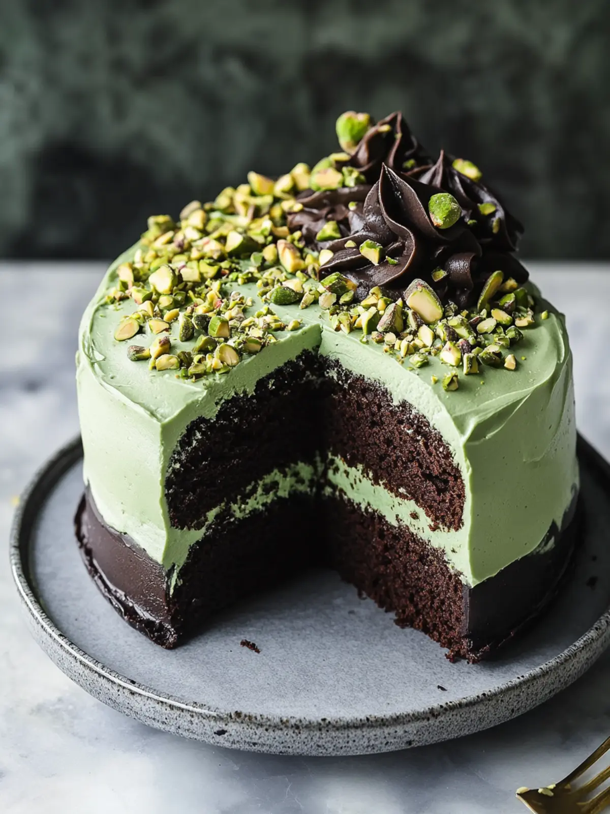 Chocolate Pistachio Cake