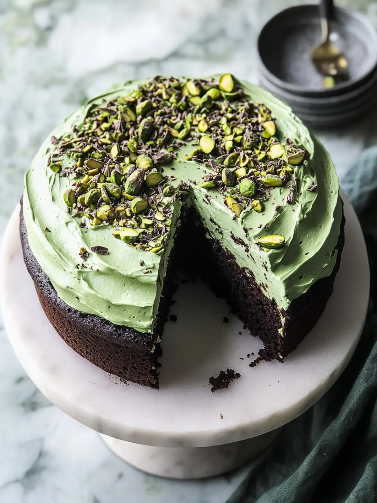 Chocolate Pistachio Cake