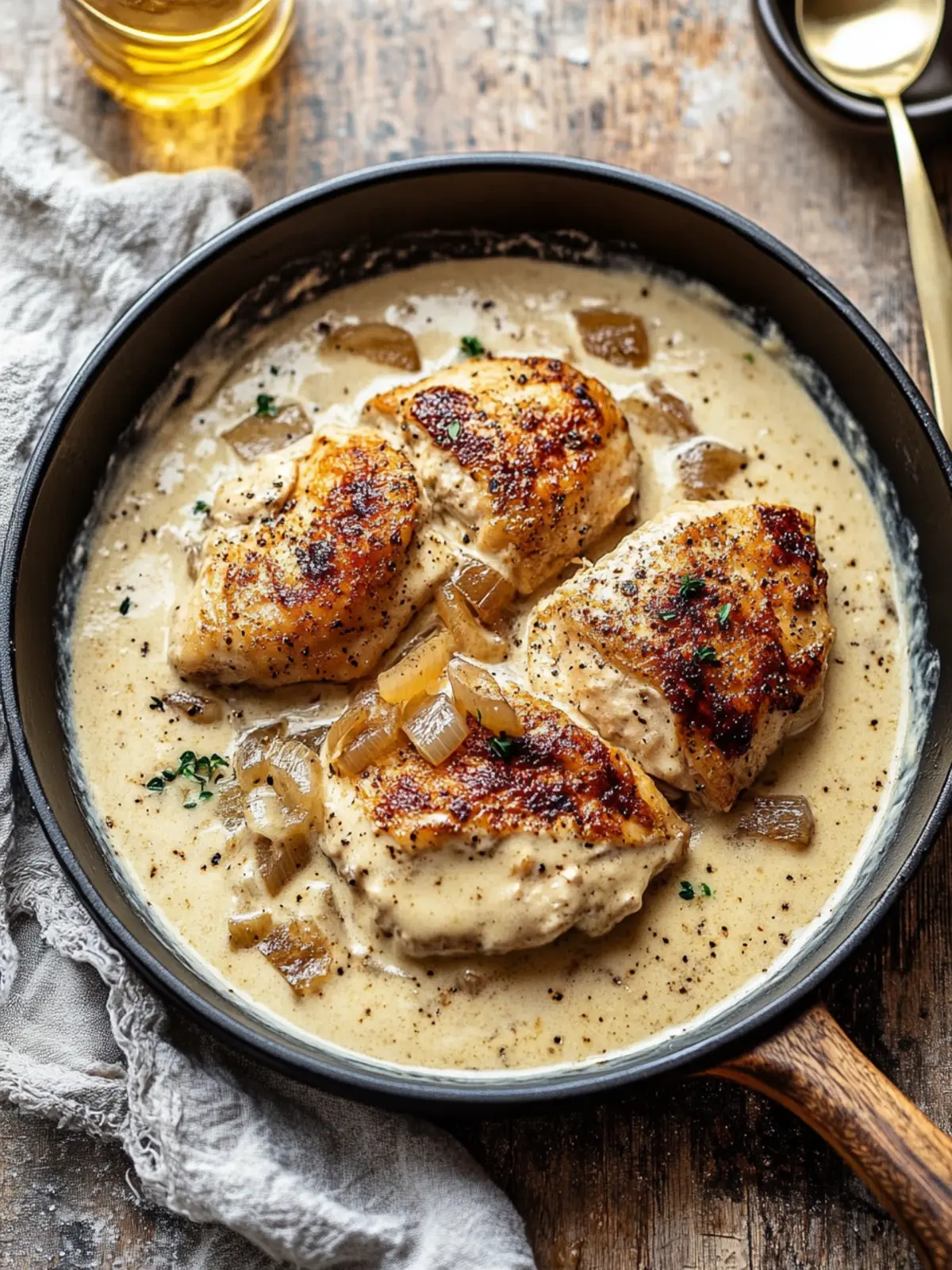 Creamy Caramelized Onion Chicken