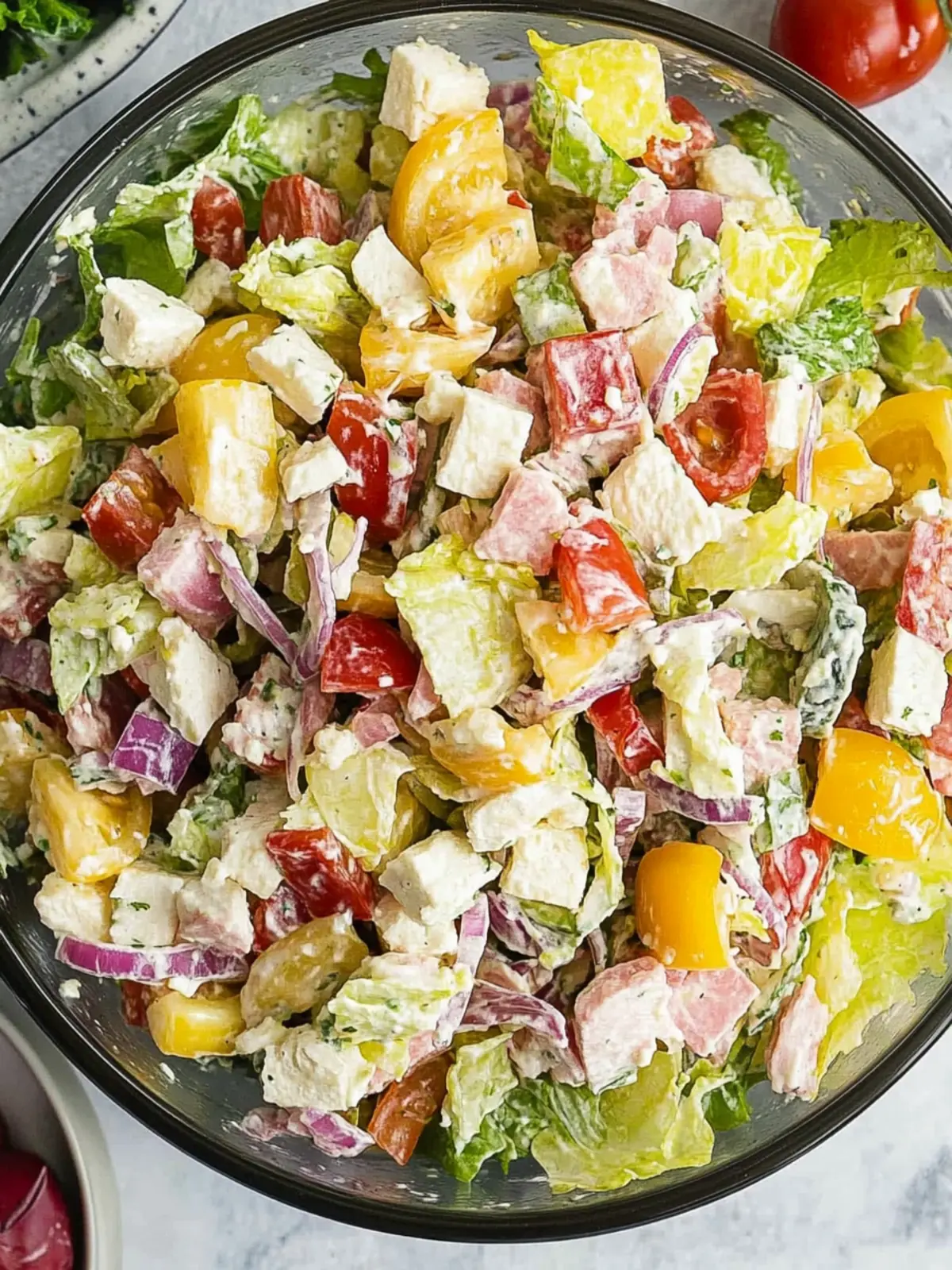 Italian Grinder Salad (Chopped Sub Salad)