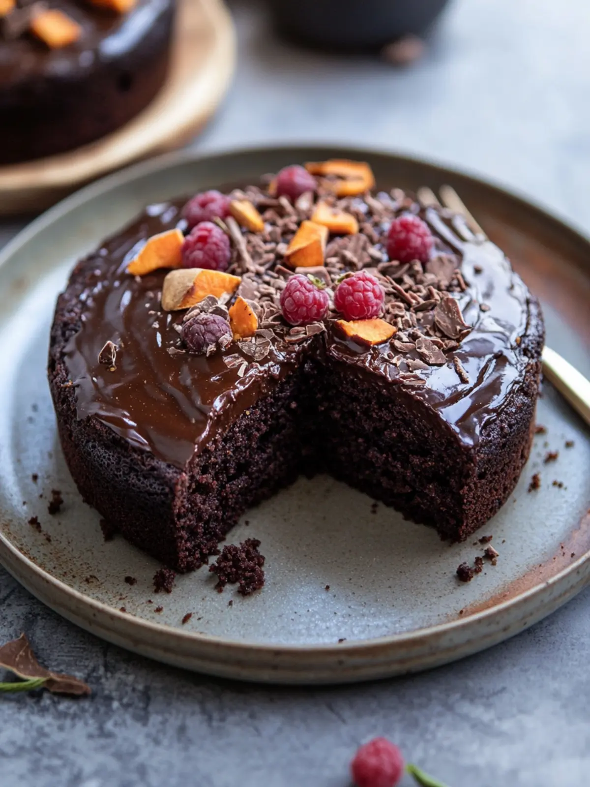 Healthy Sweet Potato Chocolate Cake