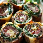 Steak Pinwheels with Spinach and Cheese