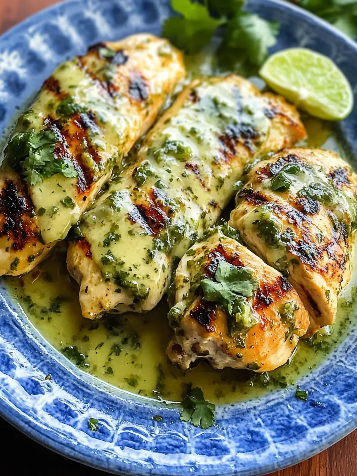 Cheesy Grilled Salsa Verde Pepper Jack Chicken