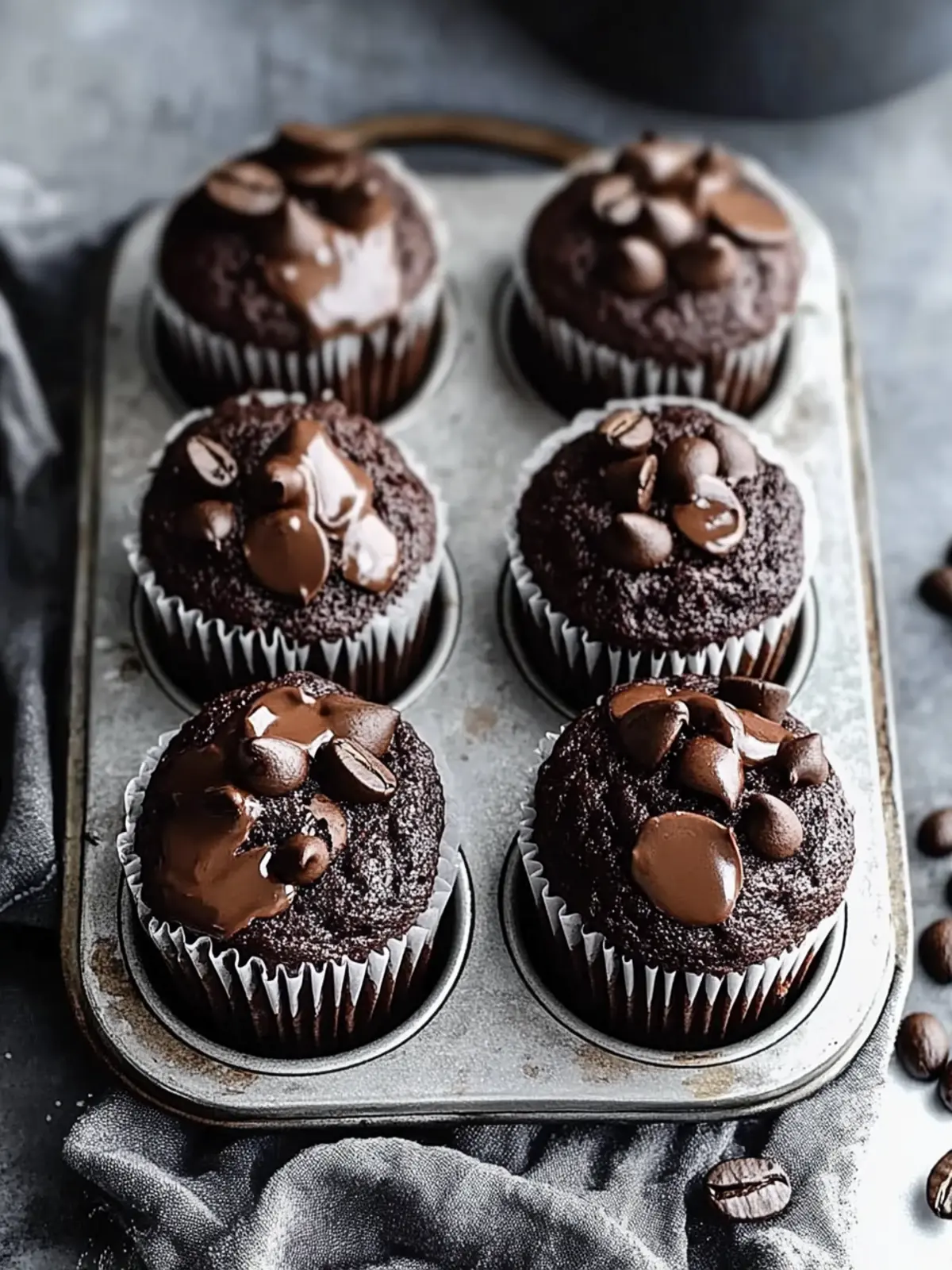 Double Chocolate Espresso Muffins