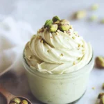 Homemade Pistachio Honey Whipped Cream