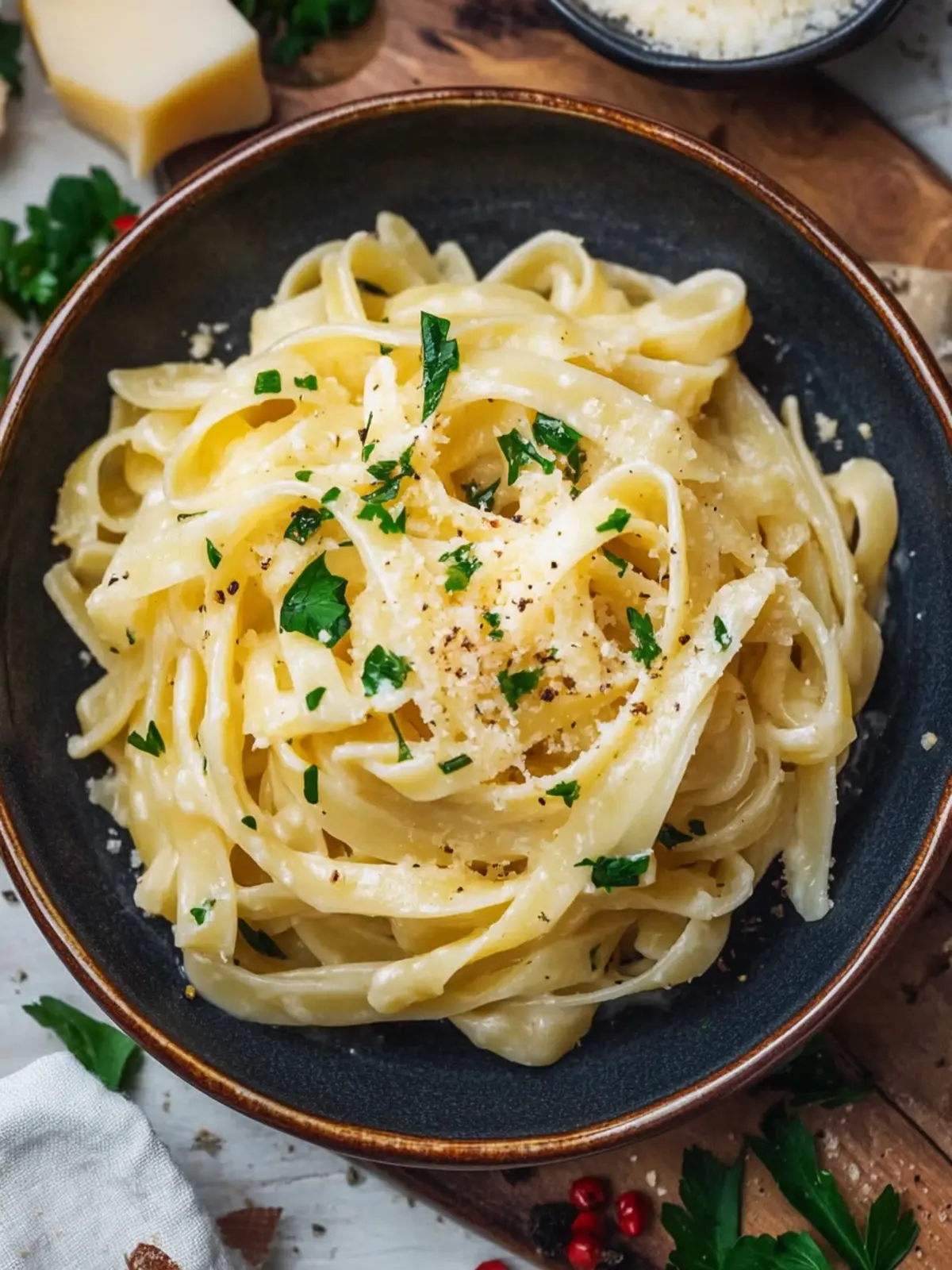 Pasta in White Wine Sauce