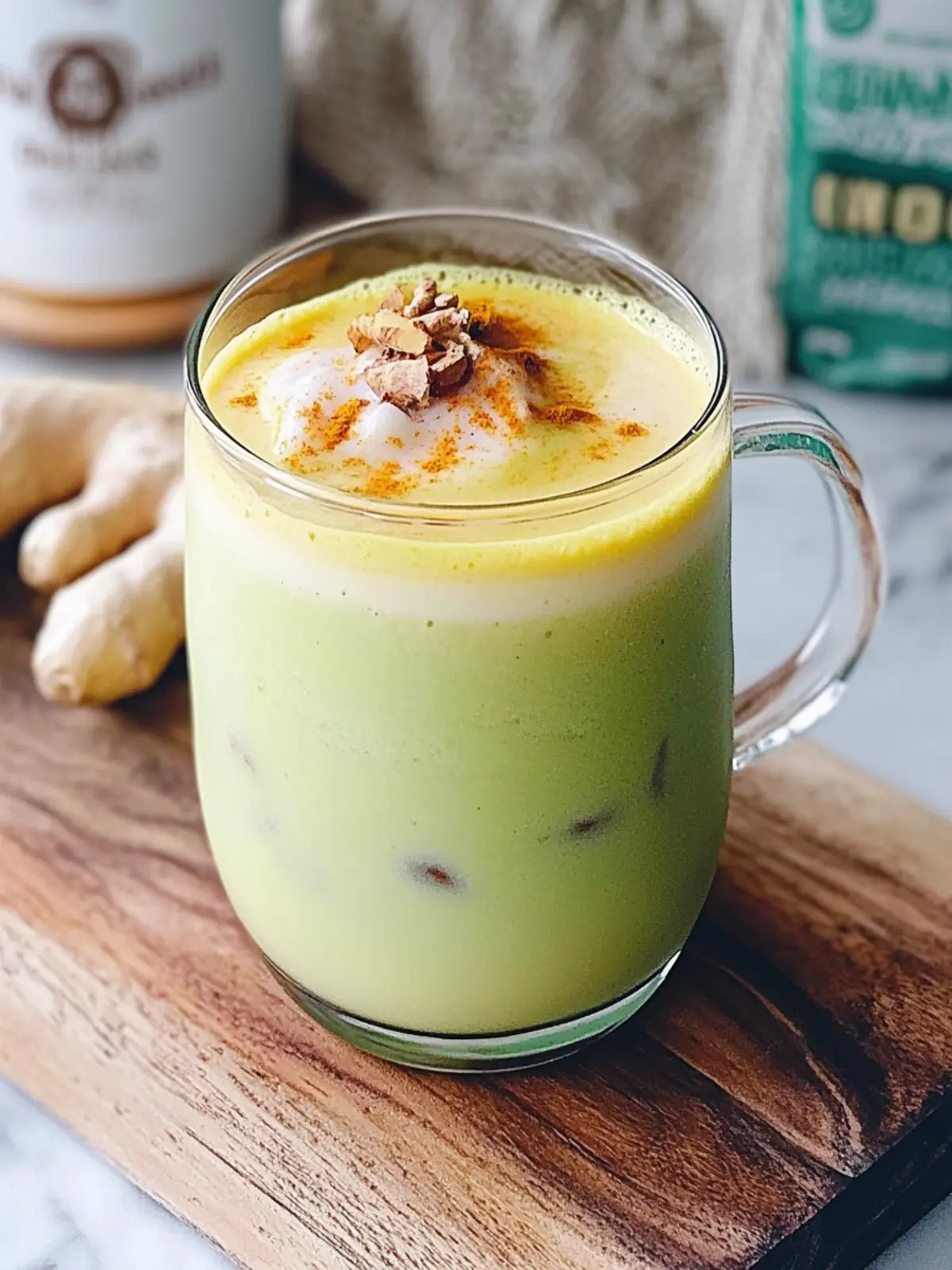 Matcha Turmeric Ginger Latte