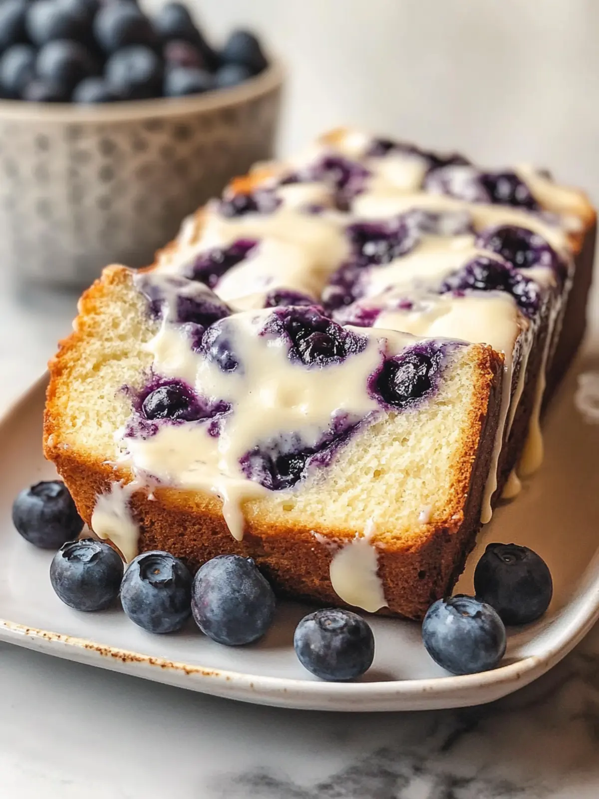 Delicious Blueberry Cream Cheese Bread Recipe