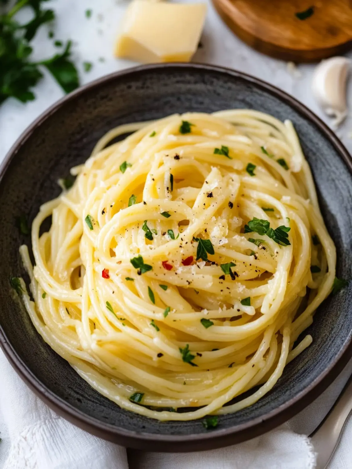 Pasta in White Wine Sauce