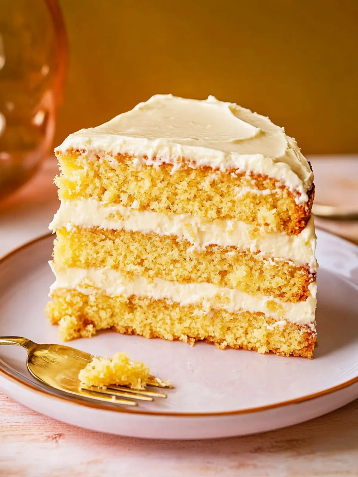 Layered Cornbread Cake with Whipped Honey Butter Frosting