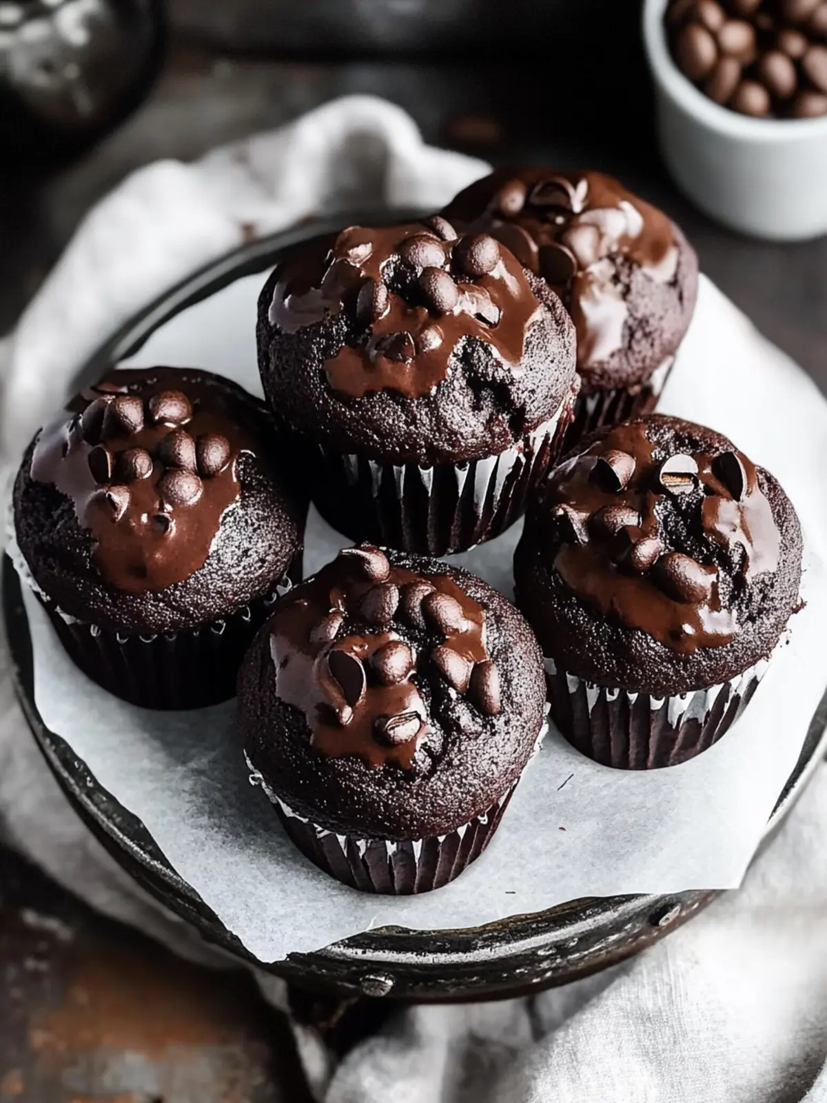 Double Chocolate Espresso Muffins