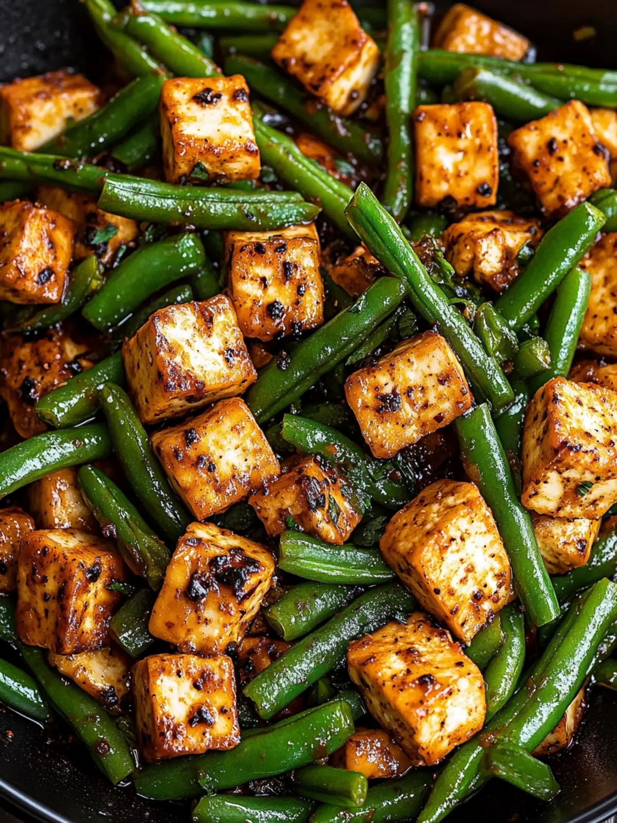 Black Pepper Tofu & Green Beans