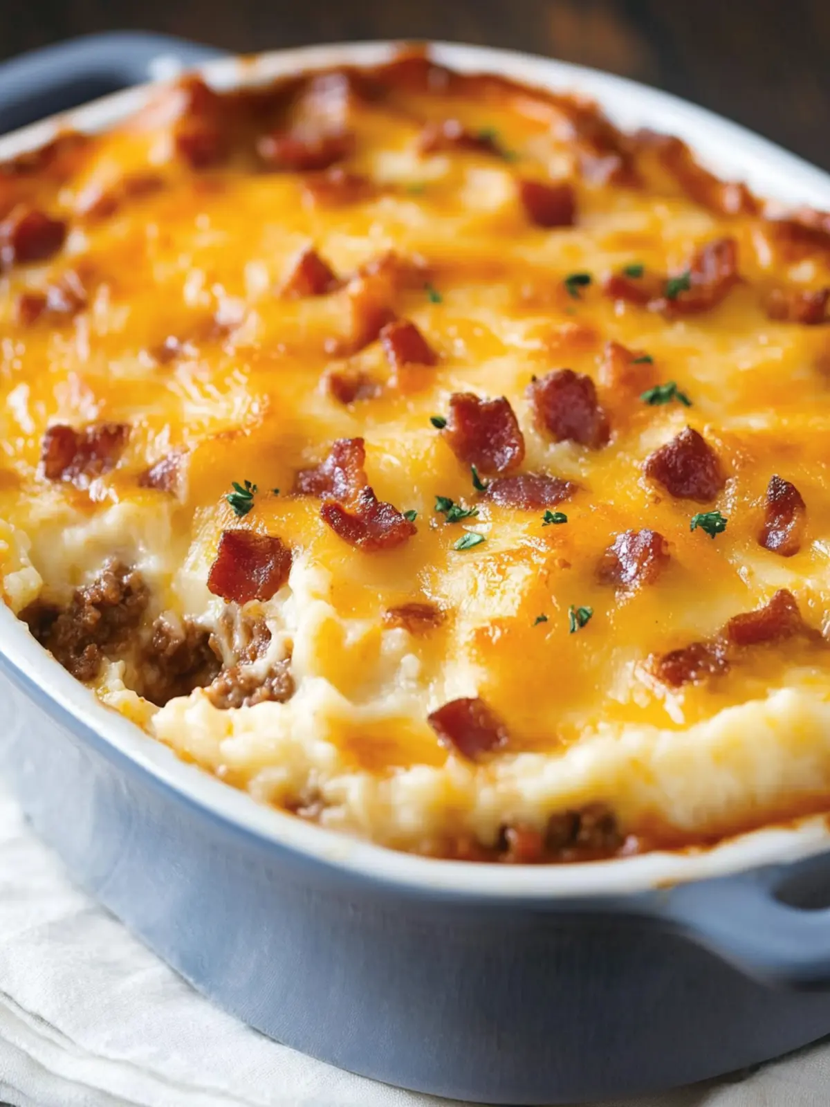 Bacon Cheeseburger Shepherd’s Pie