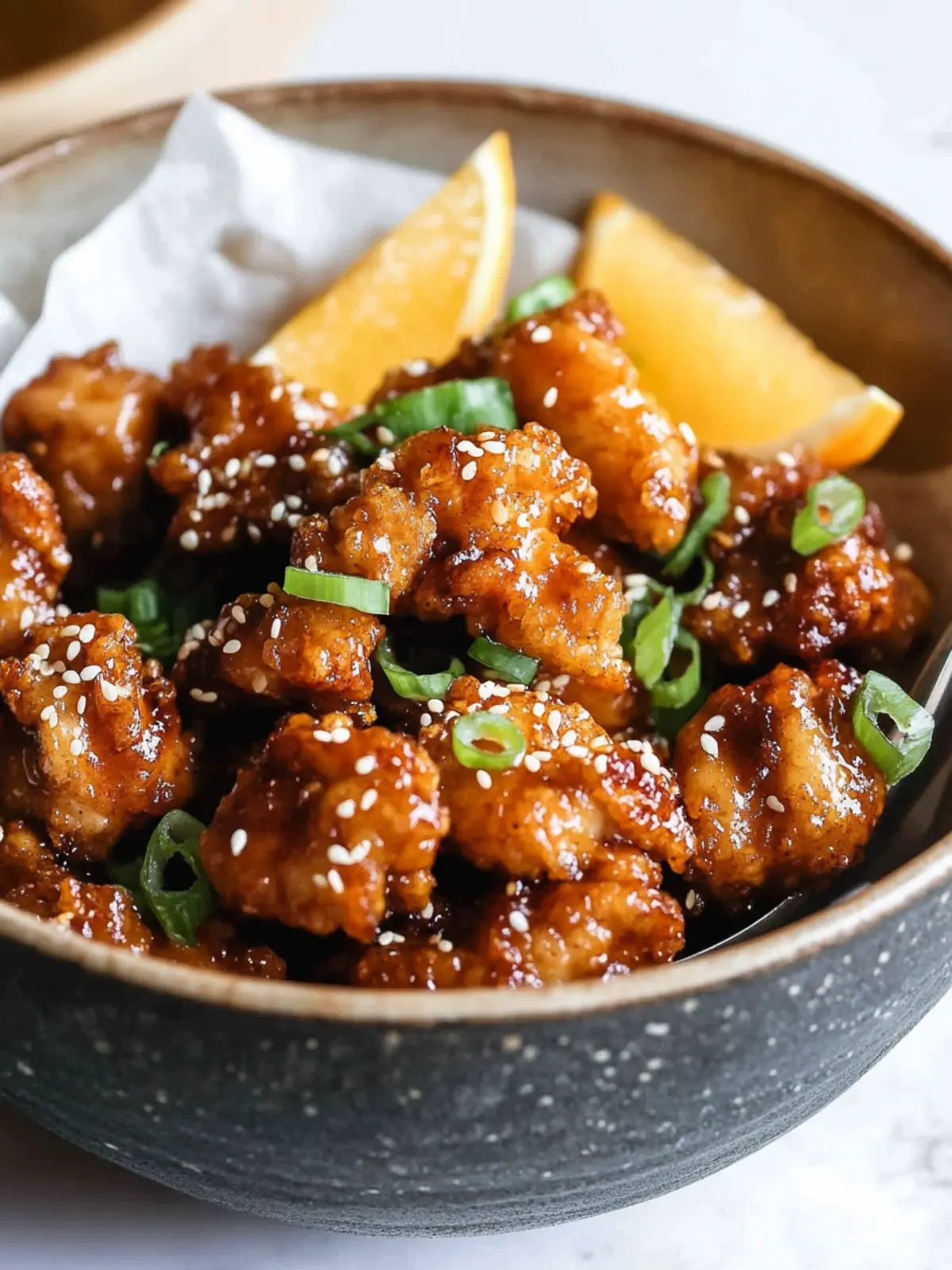 Paleo Crispy Orange Chicken (AIP option)