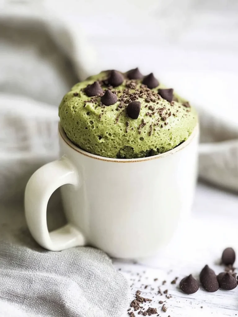 Keto Matcha Mug Cake