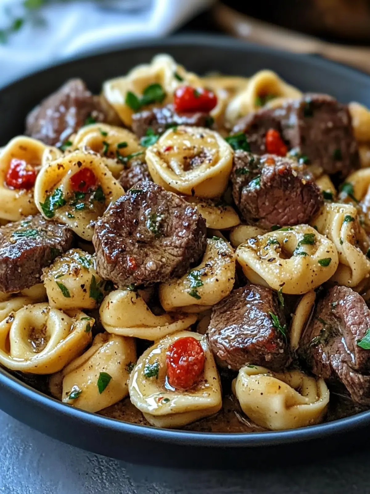 Creamy Cowboy Butter Tortellini Steak Bites