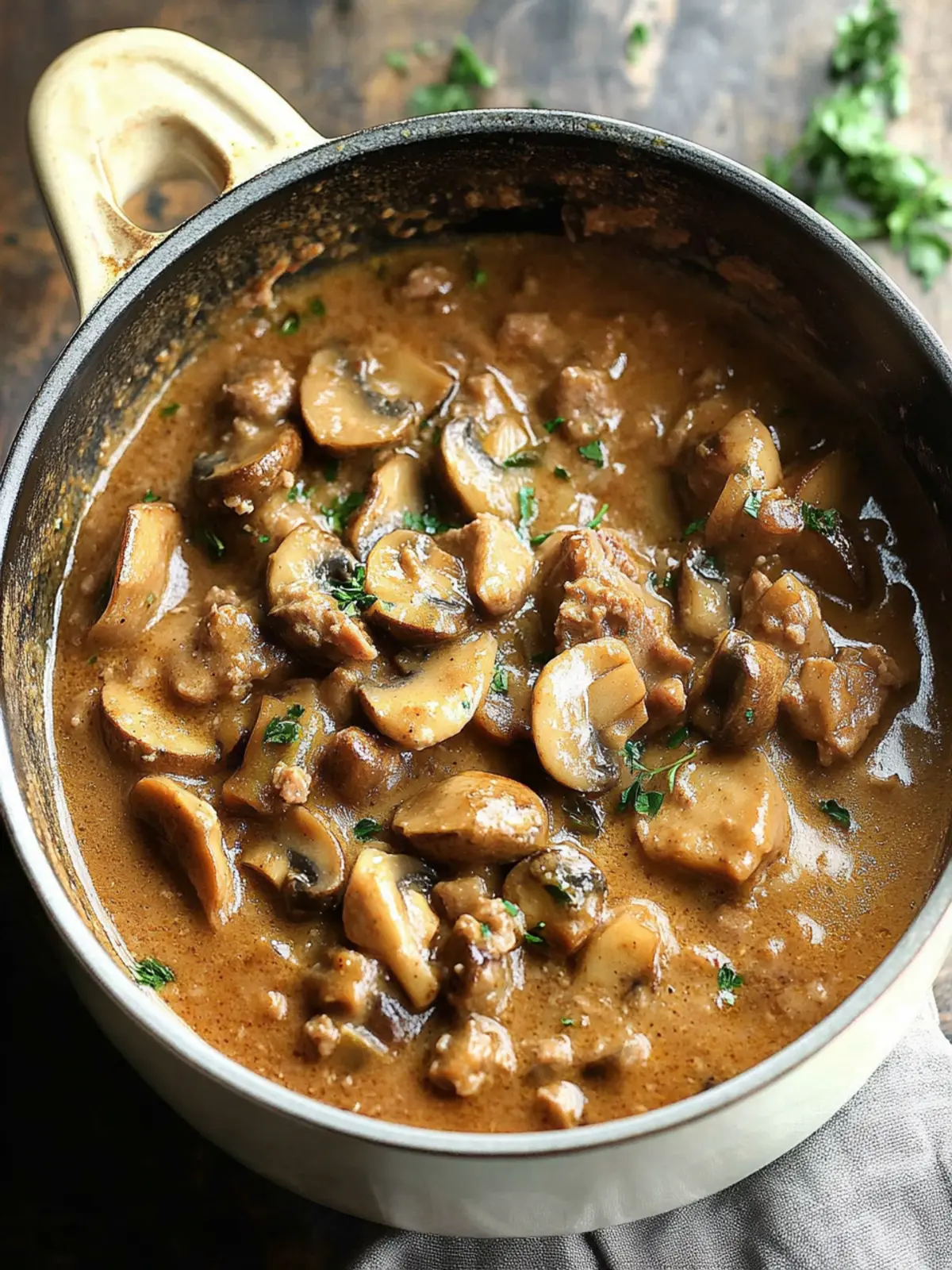 Easy Pork and Mushroom Stew
