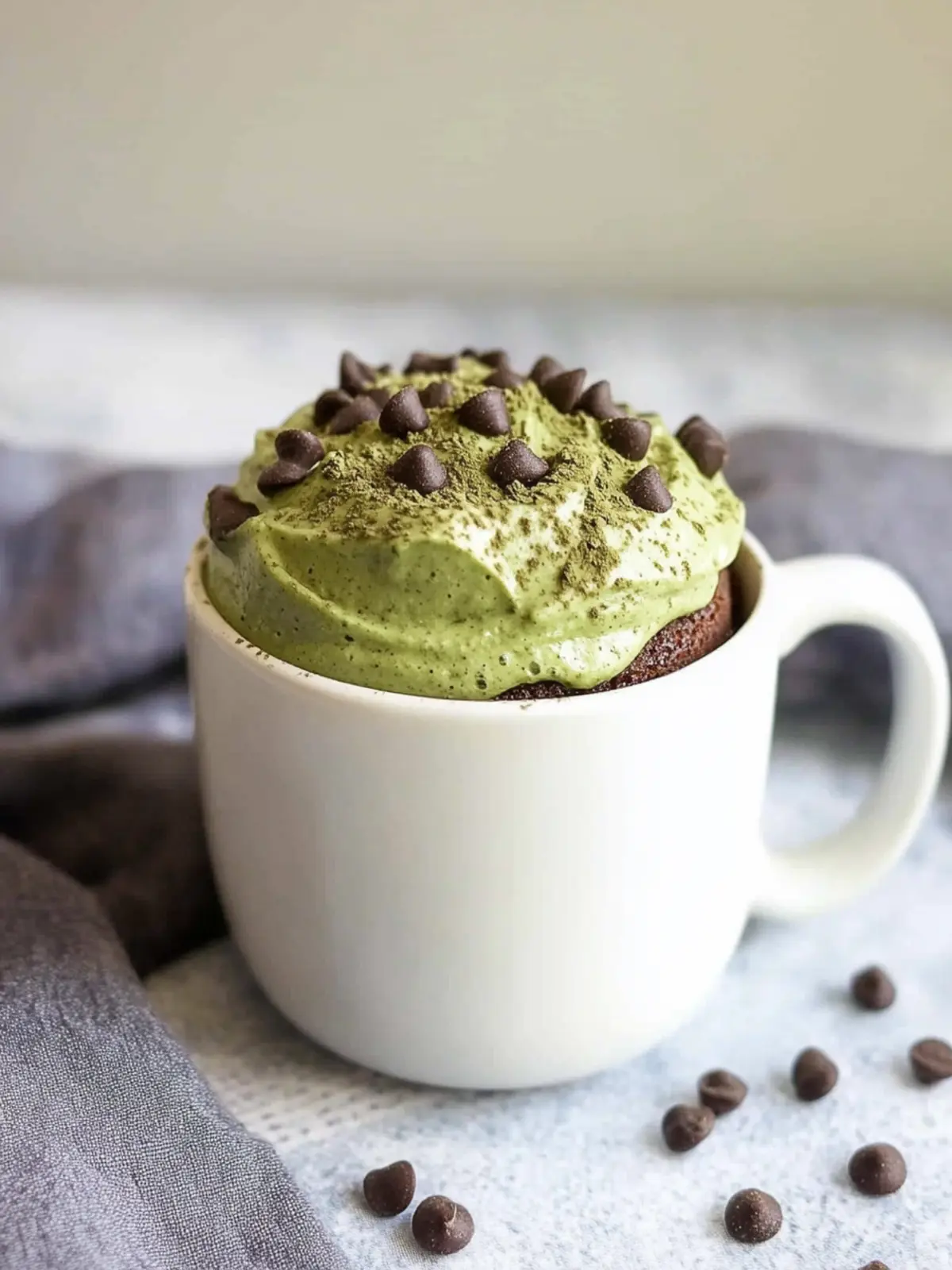 Keto Matcha Mug Cake