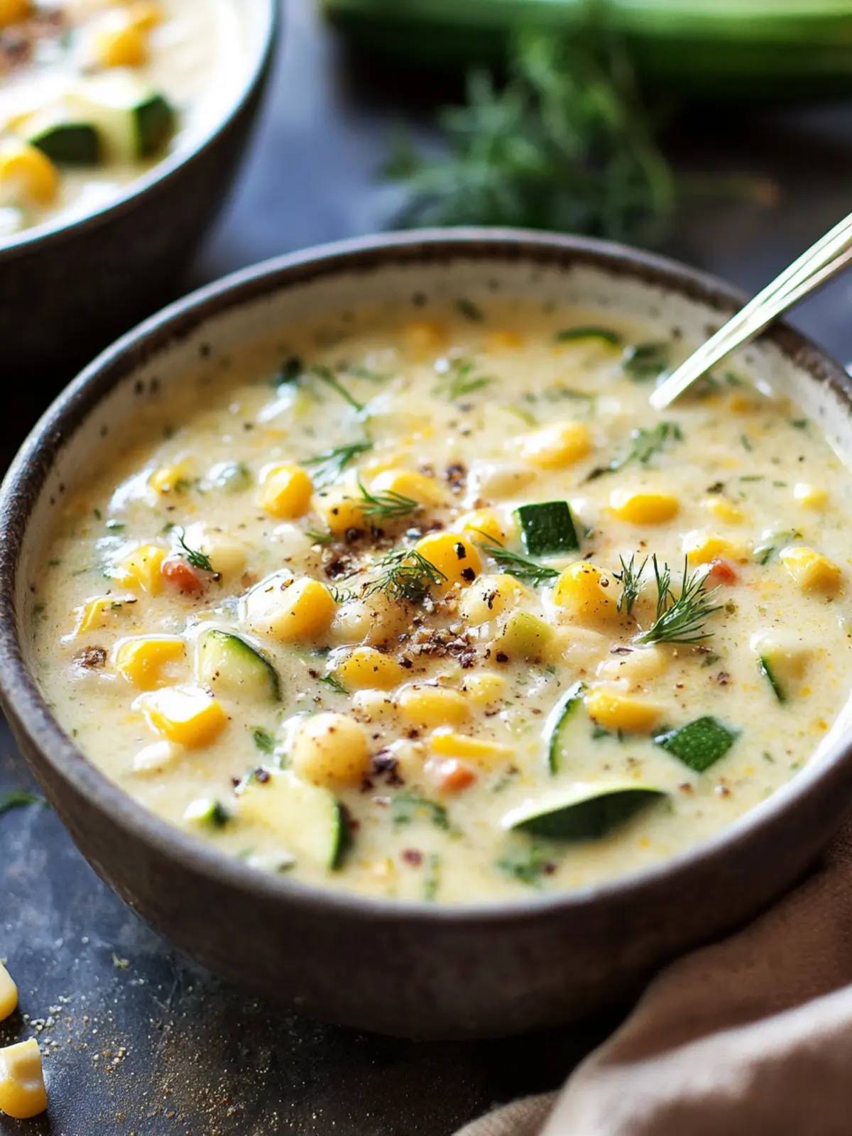 Summer Corn and Zucchini Chowder