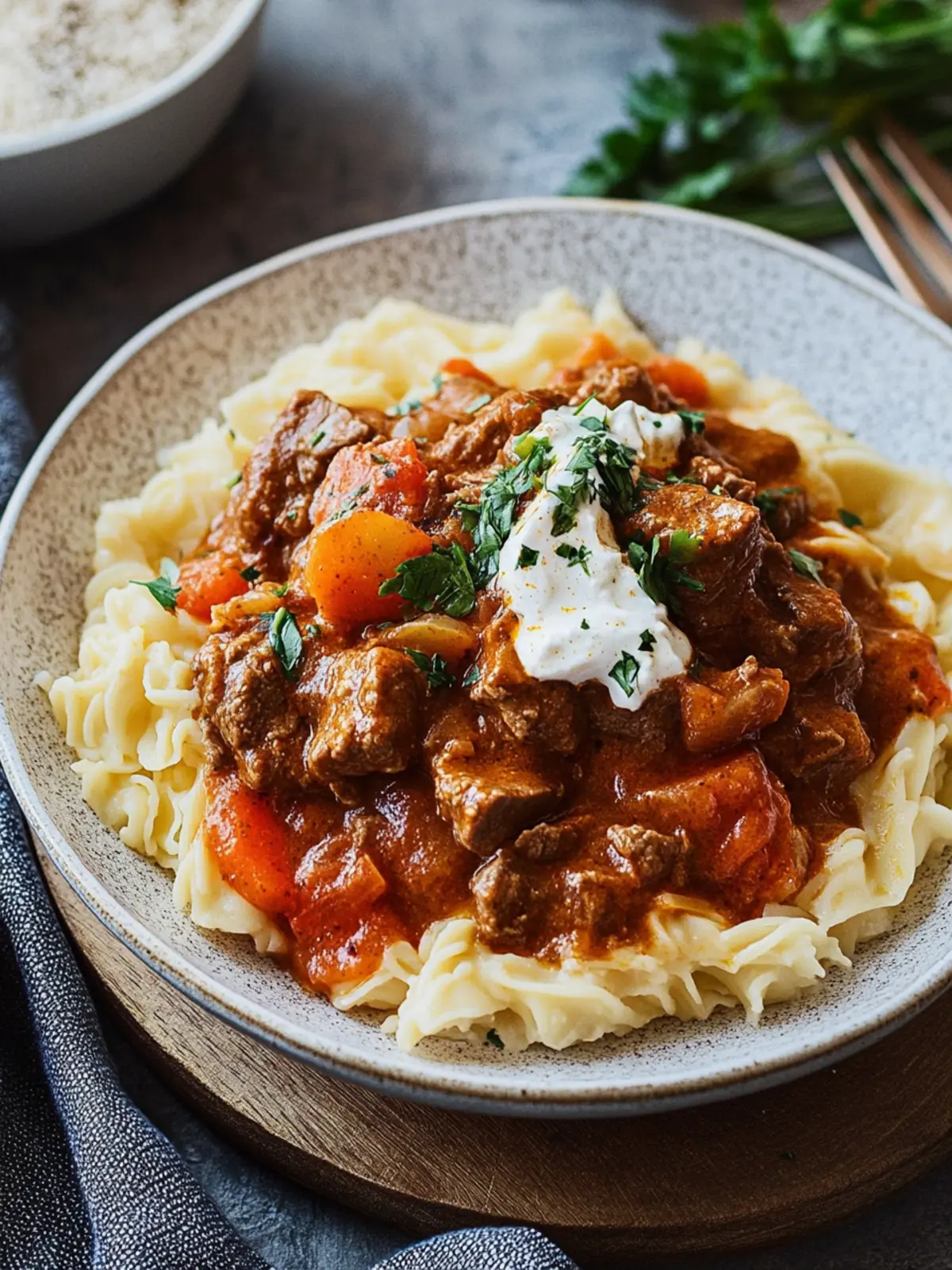 Beef Paprikash