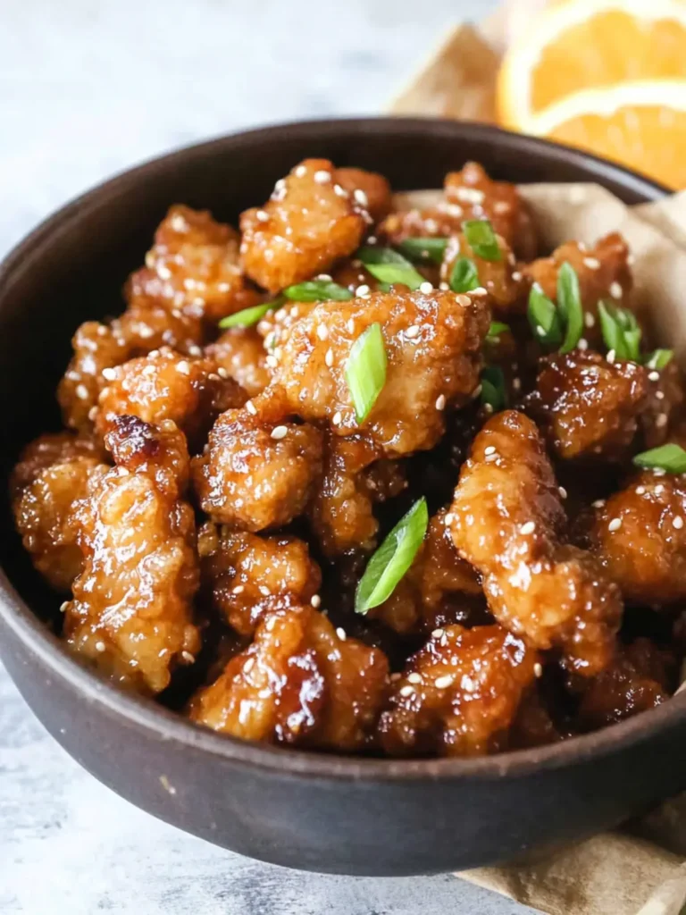 Paleo Crispy Orange Chicken (AIP option)