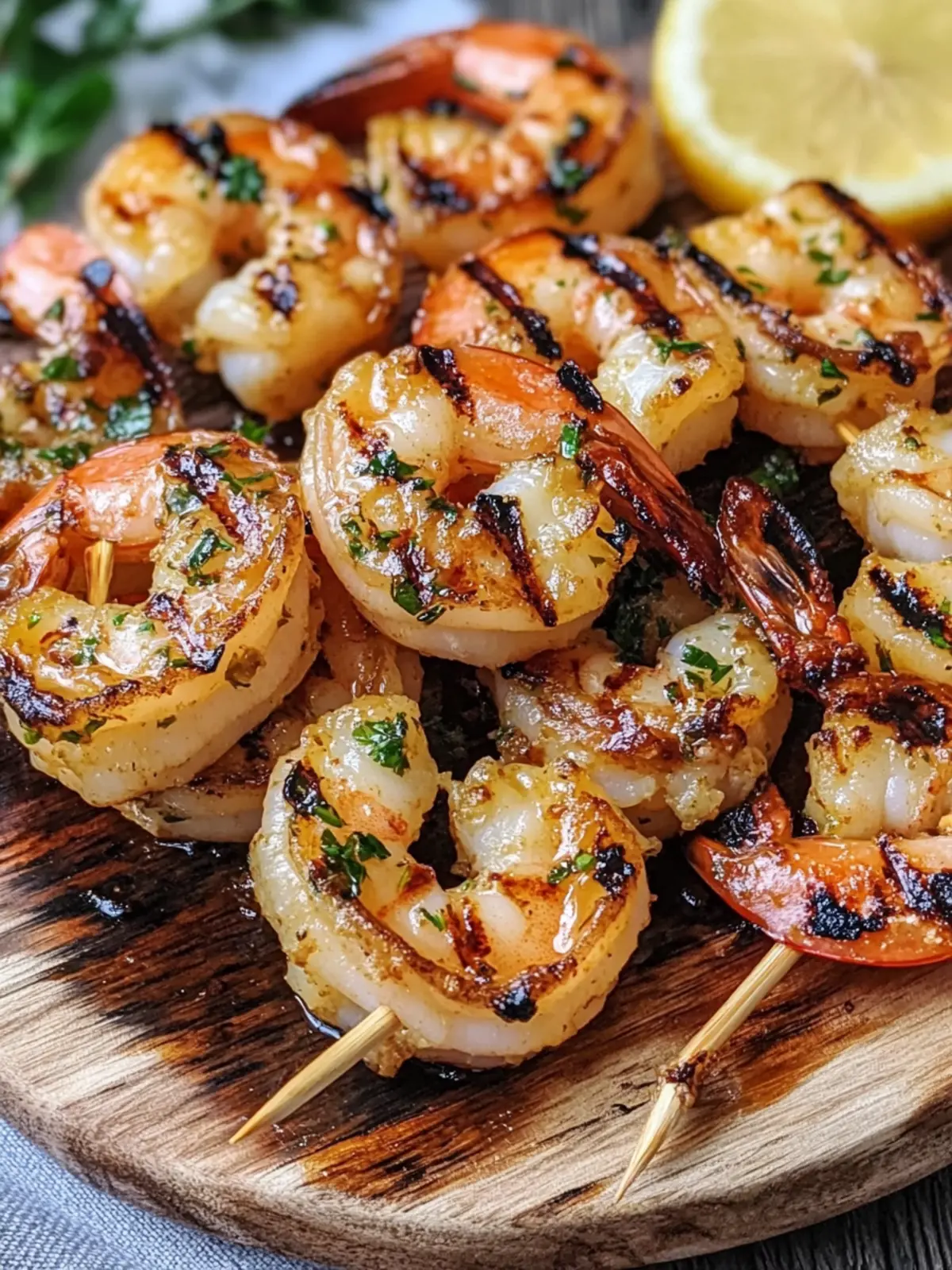 Savory Garlic Butter Grilled Shrimp Skewers Easy Recipe for Perfect BBQ